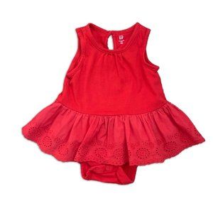 GAP Red Onesie Dress